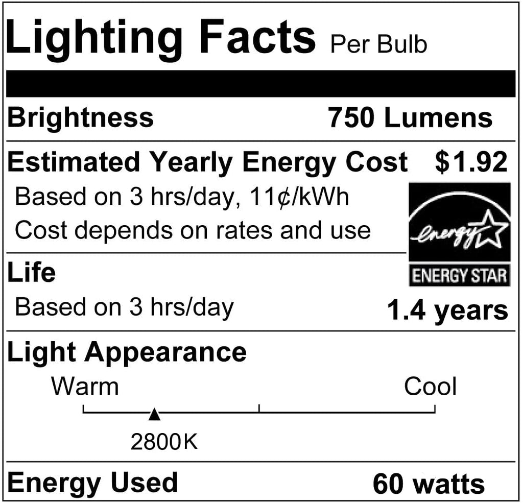 Vinaco PAR30 Long Neck 60W, 6 Pack Long Lasting PAR30 Halogen Flood Light Warm White 2800K, PAR30 Dimmable, High Output Flood Light Bulb 120V with E26 Base for Indoor/Outdoor