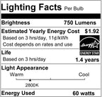 Vinaco PAR30 Long Neck 60W, 6 Pack Long Lasting PAR30 Halogen Flood Light Warm White 2800K, PAR30 Dimmable, High Output Flood Light Bulb 120V with E26 Base for Indoor/Outdoor