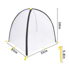 PURPLE STAR 1N 35 x35 x 39 Inch Insect Barrier Plant Tent Cover-Insect Bird Barrier Netting Mesh-Bug Guard Cover with Stakes for Protect Plants Fruits from Insect Bird Eating (1, L)