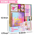 Nollh DIY Journal Kit for Girls - DIY Journal Set for Tween & Teen Girls, Stationery Set, Scrapbook & Diary Supplies Set, Journaling Art Crafts Kit, Ideal Gifts for 8 9 10 11 12 13 14 Year Old Girl