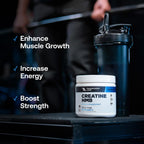Transparent Labs Creatine HMB - Creatine Monohydrate Powder with HMB for Muscle Growth, Increased Strength, Enhanced Energy Output, and Improved Athletic Performance - 30 Servings, Unflavored