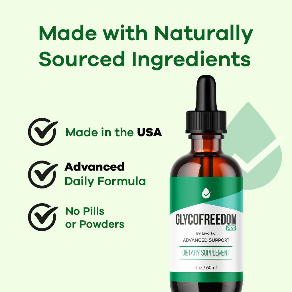 (3 Pack) GlycoFreedom Drops, GlycoFreedom, GlycoFreedom Liquid Drop, Advanced Formula GlcoFreedom, 2oz, 60ml, 3 Months Supply.