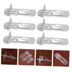 NULYLU 30pcs Plastic Shelf Support Pegs for Furniture Easy to Install Locking Shelf Pins for Cabinets Bookcases and Closets Sturdy and Clips