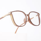 GUDVUE Blue Light Glasses For Woman, Computer Reading/Gaming/Phones Glasses, Anti Glare/UV400/Eye Strain, Cat Eye, Champagne