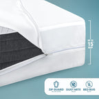 Utopia Bedding Waterproof Mattress Protector Queen Size, Zippered Mattress Encasement Bed Bug and Dust Mite Proof, Absorbent Six-Sided Mattress Cover