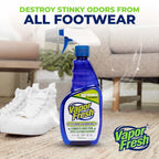 Vapor Fresh Sports Cleaner and Deodorizer - For Boxing Gloves, Sports Pads, Helmets, Gym Bags, Gym Equipment and More - Naturally Powered By Plants, 16 Fl Oz (12-Pack)