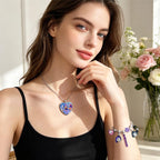AmaAccess Kpop Charm Bracelet Merch Gifts, Adjustable Cartoon Bangle and Necklace Jewelry Set for Fans Women Christmas Birthday (Set1)