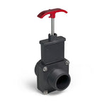 FibroPool Above Ground Pool Gate Valve - 1 1/2 inch - Dual Threaded Shut Off Slice Adapter for Swimming Pools