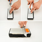 SHARPAL 156N Double-sided Diamond Sharpening Stone Whetstone Knife Sharpener | Coarse 325 / Extra Fine 1200 Grit | Storage Case with NonSlip Base & Angle Guide (6 in. x 2.5 in.) Fathers Day Gift