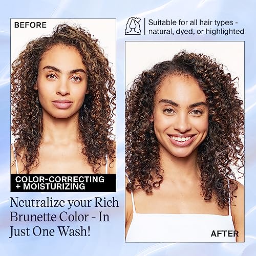Eva NYC Brass to Sass Brunette Conditioner, Blue Conditioner for Brassy Hair, Neutralizes Brassy Red and Orange Tones, 8.8 fl oz