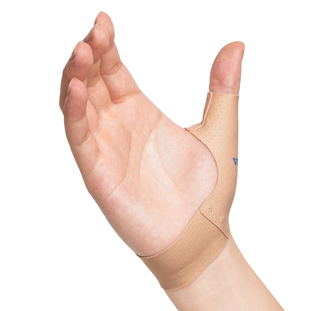 Velpeau Elastic Thumb Support Brace Layer (2 PCS) - Soft Thumb Compression Sleeve Protector for Relieving Pain, Arthritis, Joint Pain, Tendonitis, Sprains, Sports (Medium)