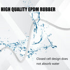 Backer Rod 1/4 Inch, EPDM Rubber Foam Caulk Saver 100' White Weather Strip Seal for Concrete Joints, Wall Cracks, Driveway and Joint Fillers.