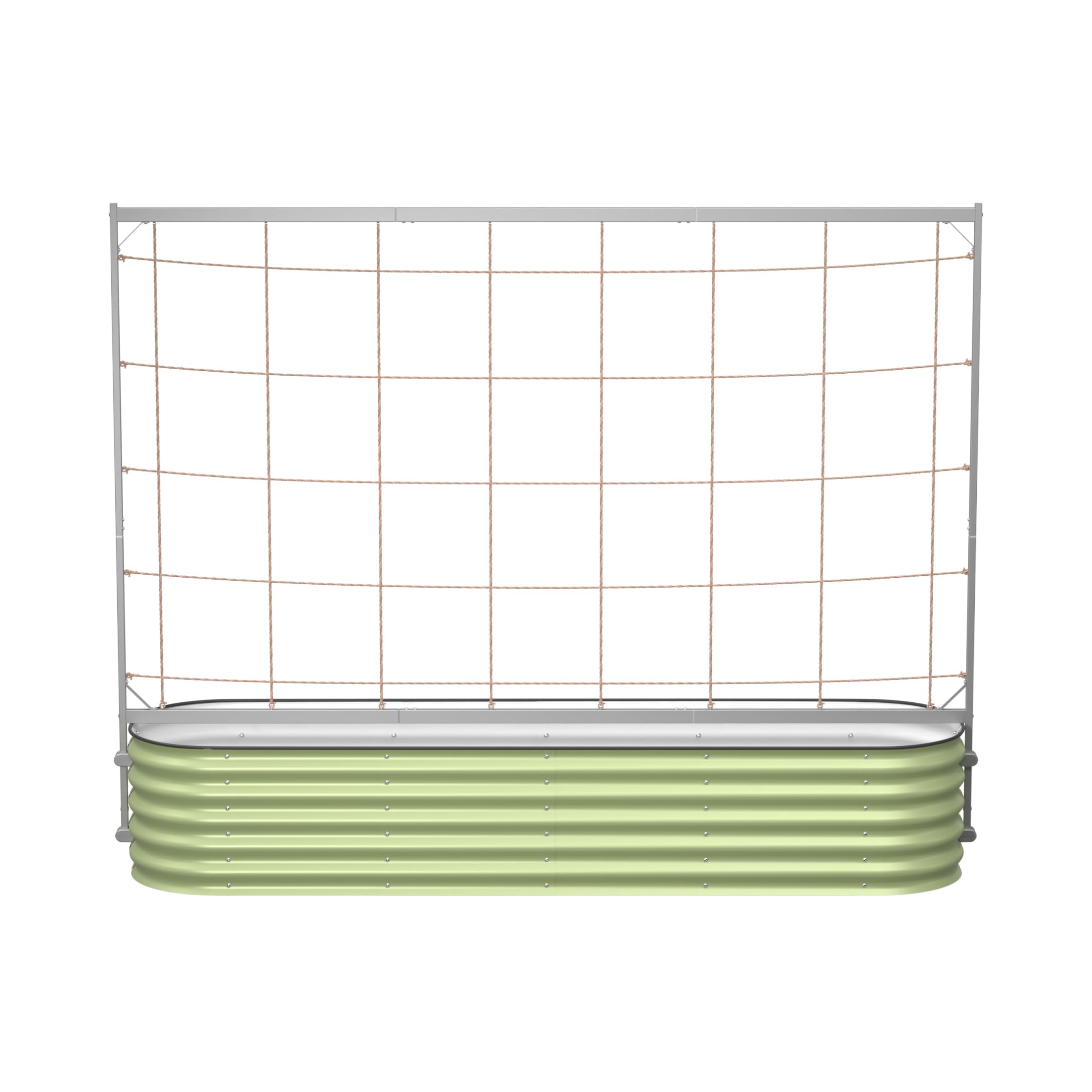 Vego Garden 8.0ft Long Tomato Metal Frame Trellis, Garden Trellis for Climbing Plants Like Cucumber Beans Tomatoes & Vines, (Garden Beds Not Included)