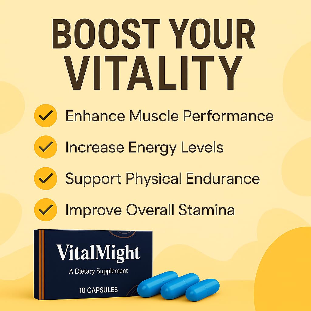 Vital Might Sports Nutrition for Improved Performance, Energy and Endurance, 10 Count
