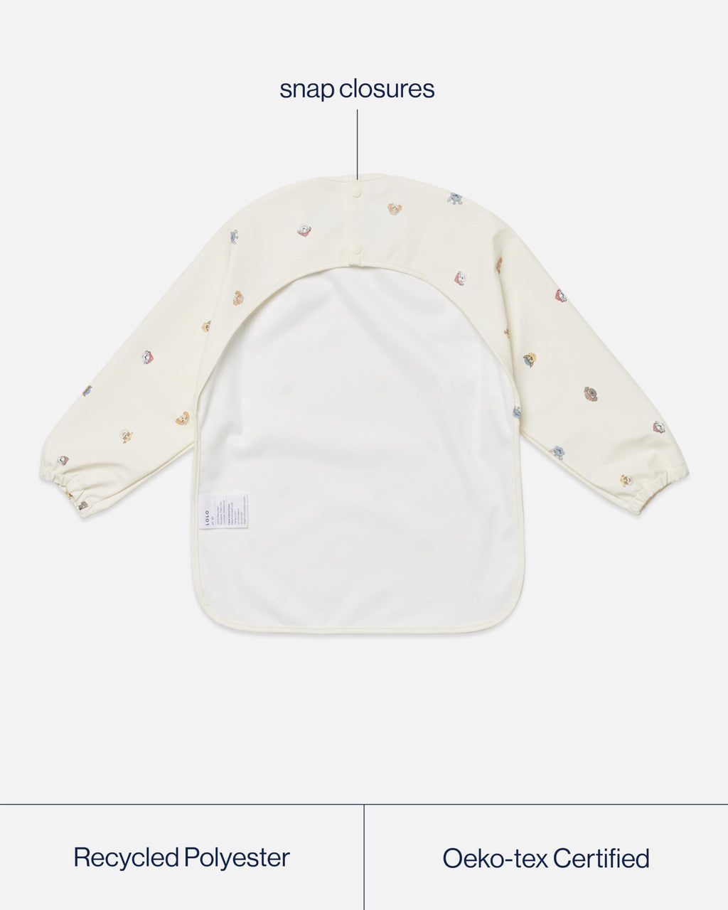 Lalo PAW Patrol Art Smock - Painting Apron For Children - Kids Smock With Long Sleeves and Easy to Clean - 100% Recycled Polyester - Waterproof for Ages 2 And Up - Toddler Painting Smock - Oatmeal