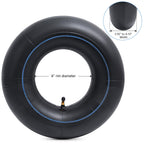 Heavy Duty 4.10/4.00/3.50-6 Thick 40% Inner Tube, 13x4.00-6 Tube with TR87 Bent Valve Stem for Wheelbarrows, Snow Blowers, Wagons, Carts, Hand Trucks, Lawn Mowers, Tractors and More (2 Pcs)
