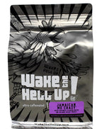 Wake The Hell Up! 12oz Ultra-Caffeinated Jamaican Me Crazy Ground Coffee, Low Acid, Medium-Dark Roast