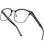 BIRCEN Blue Light Blocking Glasses: Al-Mg Metal Computer Clear Bluelight blockers Glasses for Men Anti Eyestrain on Office & Home