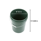 United Solution ECOSense 5 Gallon Bucket, Heavy Duty, Comfortable Handle, Perfect for on The Job, Home Projects, or Cleaning; Made from 90% Recycled Materials.100% Recyclable (Pack of 3)