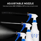 Plastic Spray Bottles, All-Purpose Empty Sprayer Bottle (2 Pack 24 Oz)