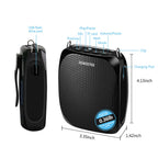 ZOWEETEK Original Voice Amplifier for Teachers with 2 Microphones, Wireless Voice Amplifier Microphone Headset, Portable Speaker Megaphone for Classroom, Training, Teaching, Yoga, Meeting, Speech