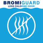 BROMIGUARD 1.8 Lbs Spa Bromine Tablets 1 Inch for Spa Hot Tub Chemical Sanitizer | Pre-Stabilized 1" Brominating Tablets for Pools | Less Chlorine Odor Bromine Tabs 1.8 Pounds