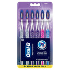 Oral-B 3D White Deep Stain Remover toothbrushes, 6 Count Toothbrush Soft, Removes 90% of Surface Stains, whitens Teeth, deep Reach, removes Plaque and Stains Tooth Brush
