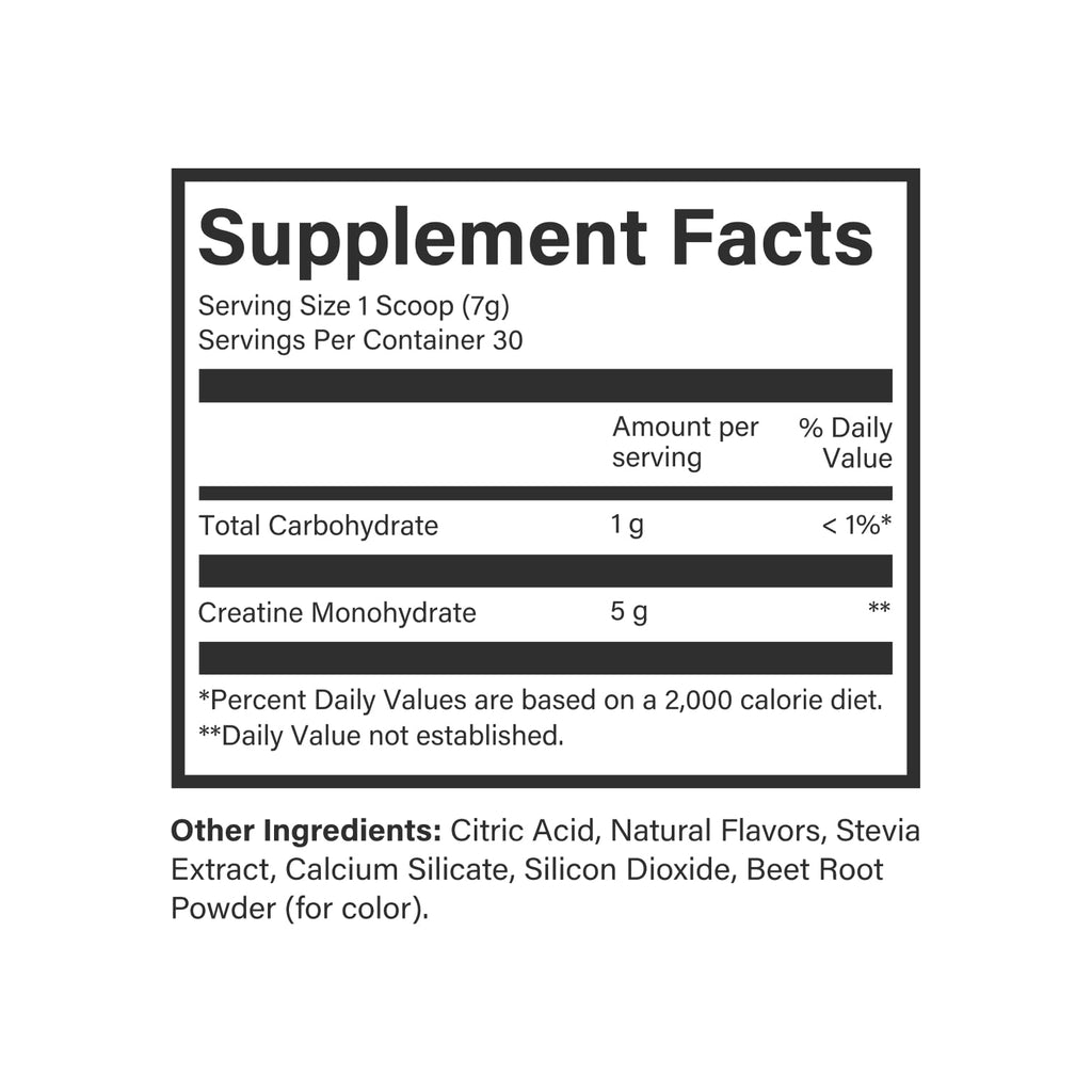 Beam Creatine Monohydrate Powder – 5g Micronized Creatine Monohydrate, Flavored Creatine for Women & Men, Muscle Strength, Growth & Cognitive Support, Raspberry Lemon Flavor, 30 Servings