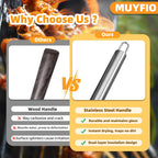 11Pcs Stainless Steel BBQ Grilling Accessories Set, Dad Gifts for Men Christmas Grilling Gifts,Portable Practical Grill Tools Utensils Kit with Storage Bag for Outdoor Grill Camping Backyard