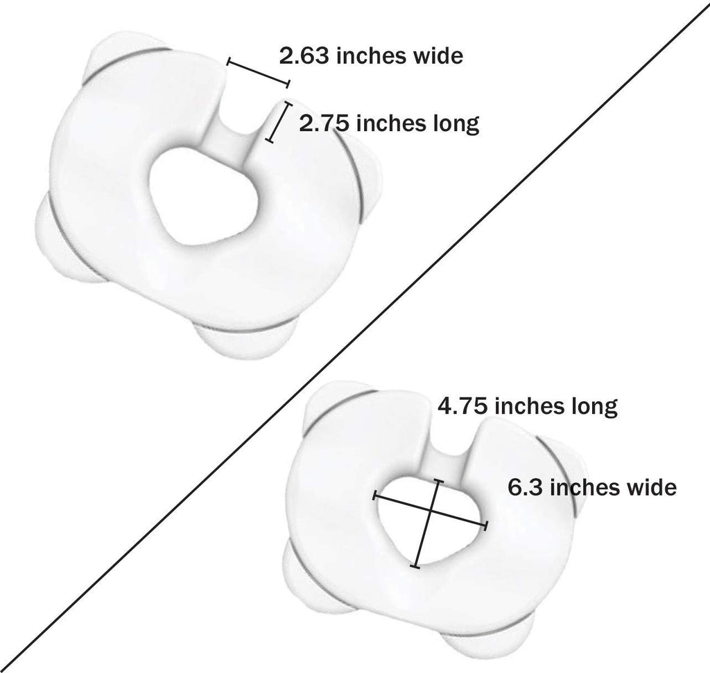 Contour Kabooti Donut Seat Cushion, 3-in-1 Design with Center Cutout for Tailbone Pain, Sciatica and Hemorrhoids