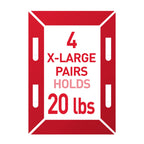 Command X-Large (20 lb) Picture Hanging Strips, 8 Pairs (16 Strips)