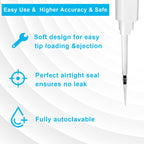 ONiLAB Pipette Tips 10 UL 1000 PCS Laboratory Universal Plastic Liquid Pipettor Tips Polypropylene (PP) Autoclavable, Transparent