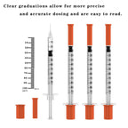 31 Gauge 5/16 inch Needle, 1ml Disposable Lab Dispensing Supplies, 30Pack