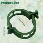 100Pcs 2025 Upgraded Plant Clip Secured Plastic Plant Clip for Climbing Plants, Plant Support Clips Tomato Clip for Climbing Plants Clips for Tomato Grape Vine Vegetables Plant Clips (100, Green)