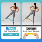 WIKDAY Resistance Bands for Working Out Exercise Loop Bands Workout Bands Set for Men Women Body Stretching, Training, Home Workout, Physical Therapy, Booty Legs, Set of 5 (Blue)