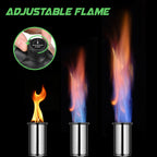 KOACKL Propane Torch Head, Kitchen Blow Torch Gun, Campfire Charcoal Starter, Grill Torch with Igniter, Adjustable Flame for Cooking, Soldering(Propane Tank Not Included)