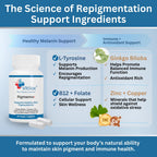 Vitilox Pigmenta+ Advanced, Skin Tone Support Supplement – 60 Tablets | 2 Months | Natural Vitiligo Skin Pigmentation Support | Reduce White Body Spots