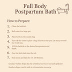 Birth Song Botanicals Organic Postpartum Herbal Bath Soak – 8 oz Herbal Sitz Bath Blend with Sea Salt, Organic Plantain, Yarrow, Shepherd’s Purse, Uva Ursi & Calendula – 1 Pack