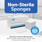 Dynarex 3254-BX CurPro Non-Woven Sponges - 4" x 4" - Non-Sterile - 4-Ply