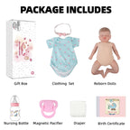 Realistic Reborn Baby Dolls - 18 inch Rosalie Newborn Baby Sleeping Girl, Cloth Body Poseable Real Life Baby Dolls Birthday Gift for Kids Age 3+…