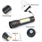 Hilngav 5 Pack Mini Small Pocket LED Flashlight USB-C Rechargeable High Lumens Bright Powerful EDC Flash Lights - Aluminum Handheld Flashlight Bulk for, Portable Camping Christmas Gifts