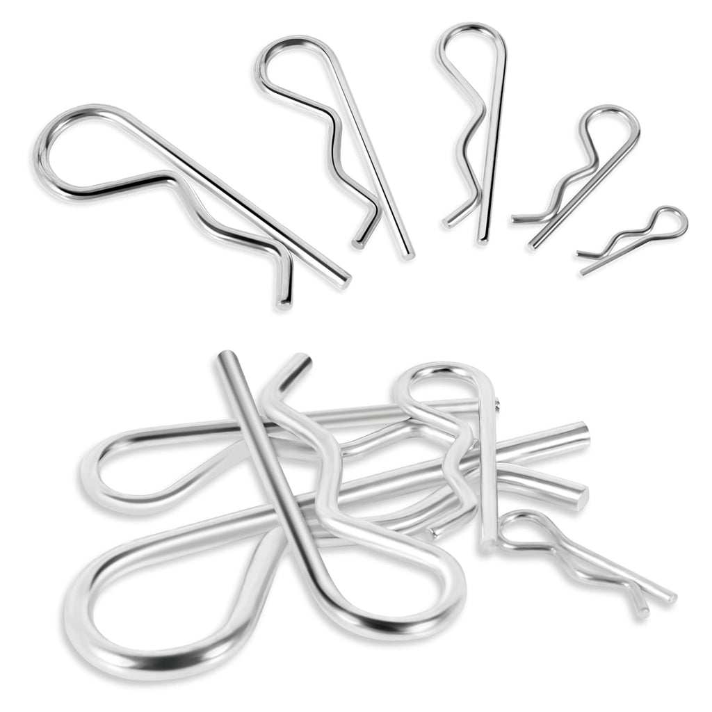 Bonxaxk 50 Pcs Cotter Pins Assortment Kit R Clips 5 Sizes
