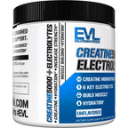 Evlution Nutrition Creatine 5000 + Electrolytes - Supports Faster Recovery, Lean Muscle Growth & Hydration - 5g Creatine Monohydrate & 6 Key Electrolytes Per Serving - 40 Servings - Unflavored Powder