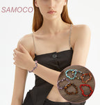SAMOCO 20Pcs Natural Gemstone Beaded Bracelets for Women