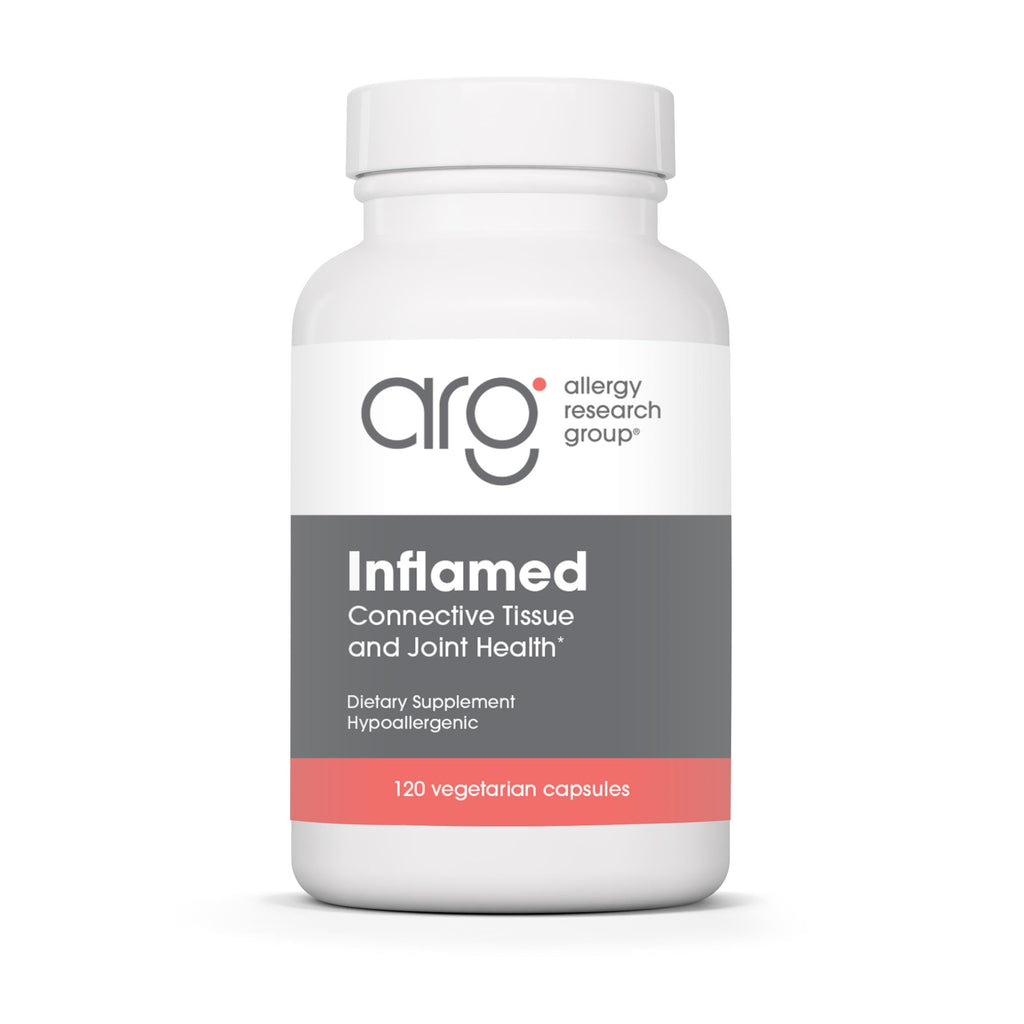 Allergy Research Group InflaMed - Connective Tissue & Joint Support Supplement - Synergistic Herbal & Enzyme Complex - Includes MSM, Turmeric, Boswellia & Bromelain - 60 Servings - 120 Capsules