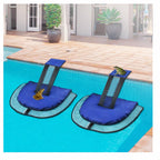 Fabflame 2 Pack Animal Saving Escape Ramp for Pools and Spas, Frog and Animals Saver for the Pool, Critter Escape Device for Small Animals Entering the Pool, Floating Ramp Rescues (2, Dark Blue)
