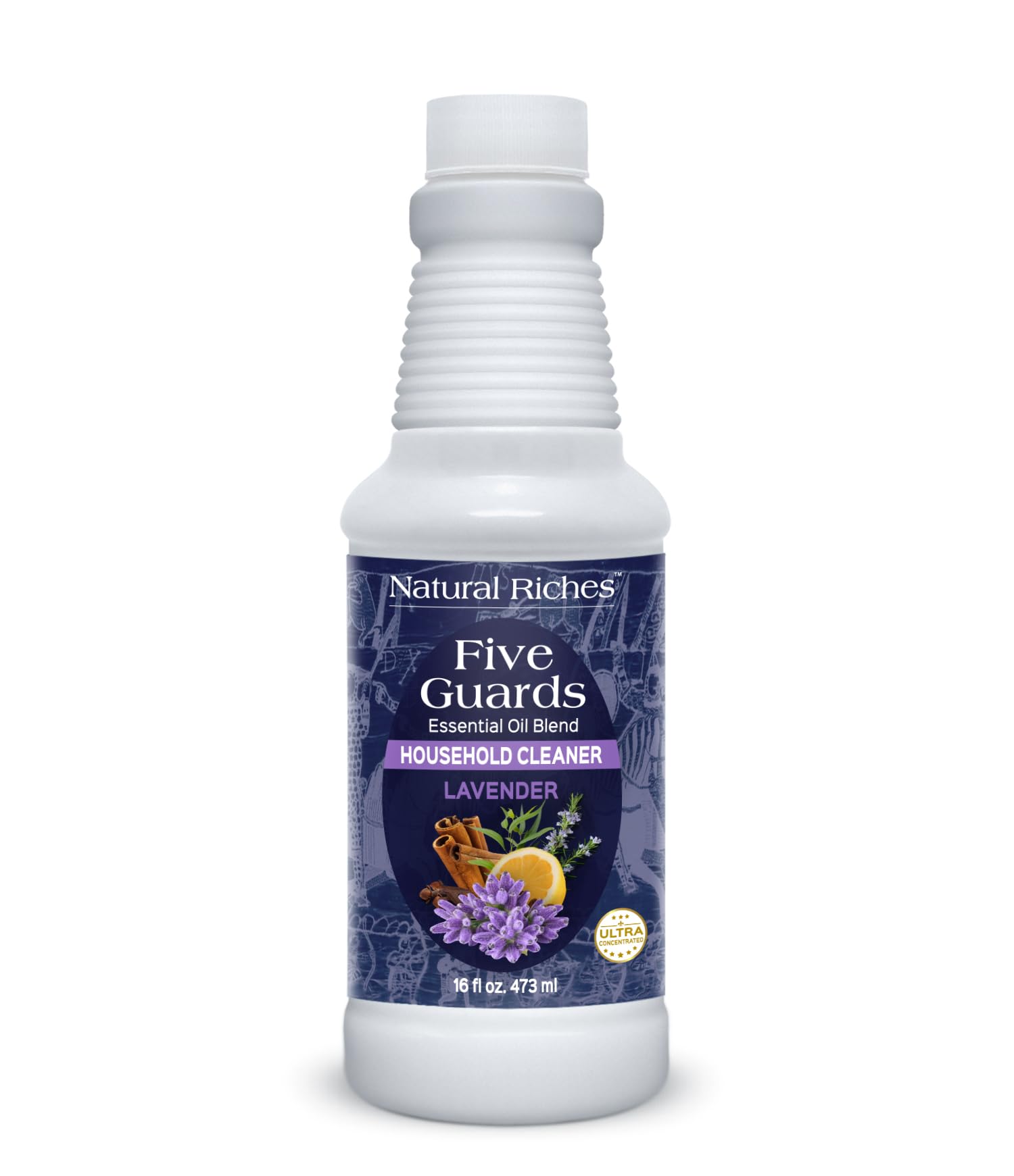 Natural Riches Household Cleaner Concentrate Five Guards Lavender scent from The Tales of French stories of Thieves Essential oil Blend household cleaner - 16 fl oz