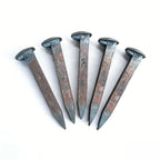 5 Pack 6.5 Inch Railroad Spikes Carbon Steel Large Size, Heavy Duty Bulk Metal Railway Spikes Rusting Blacksmithing Gifts for Knife Forging, Home Garden Art Decor, Outdoor Stakes Hang