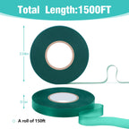 Prudiut 1500Ft Plant Tape, 1/2" Stretch Garden Tie Tape Roll, Plant Ribbon(10 Rolls)