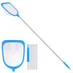 TidyMister 62'' Long Hot Tub Skimmer for Spa, Handy Pool Skimmer Net with Ultra Fine Diamond Netting Mesh for Small Pools, Hanging Hole Easy to Store